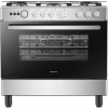 Hisense Cooker 90x60cm 4-Gas Burners And 2-Electric Plate HF942GEES, Electric Oven, Auto Ignition, Flame Failure Protection, Grill, Rotisserie – Inox.