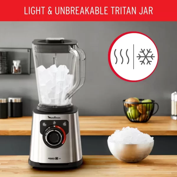 Moulinex PerfectMix Blender LM88HD27, 2L Unbreakable Jar, 1200W, 600ml Travel Bottle - Image 10