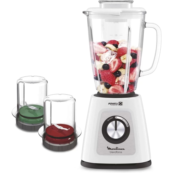 Moulinex Blender Blendforce 2 LM438127, 1.75L Glass Jar, 700W.