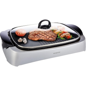 Kenwood HG266 Health Grill With Glass Lid - 2000 W - Silver.