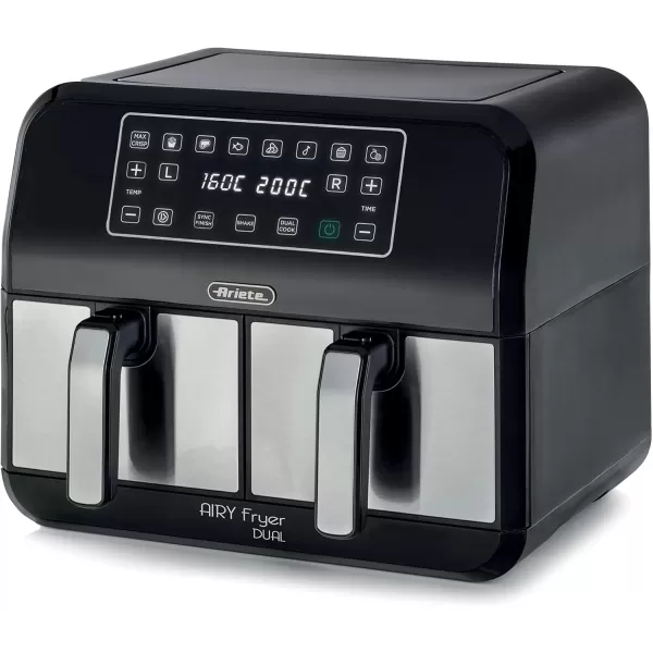 Ariete 4624 Airy Fryer Dual Metal 8L Air Fryer with Double Basket.