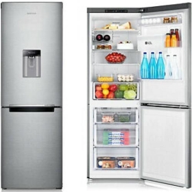 Hisense 341L Fridge (Net 262L) RB341D4WGU; Double Door Defrost Refrigerator With Water Dispenser – Silver