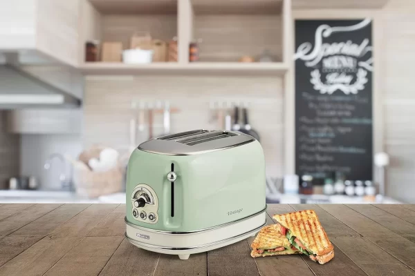 Ariete 0155 Retro Style 2 Slice Bread Toaster - Green - Image 3
