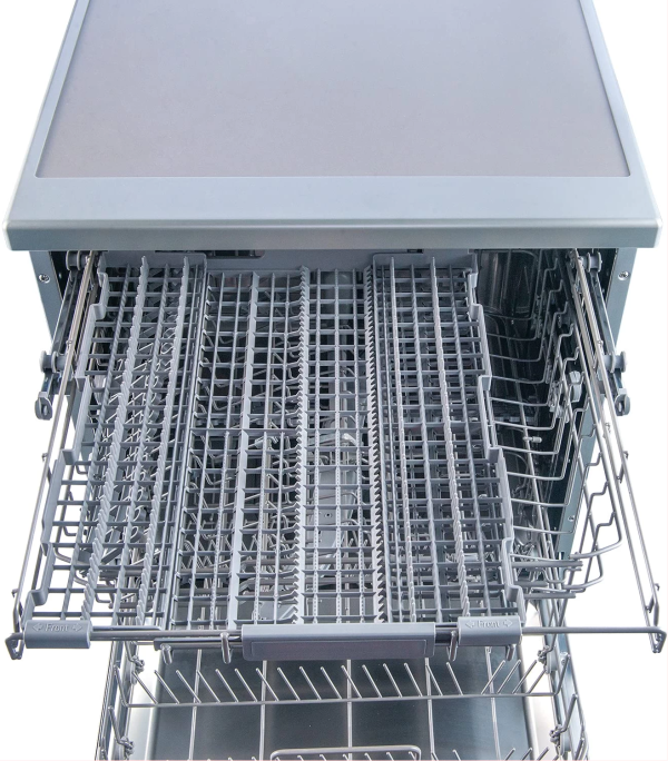 Hisense Dishwasher Free Standing 15 Place Setting With 6 Programs, Inbuilt Heater, Quick Wash, HS623E90G - Silver - Image 5