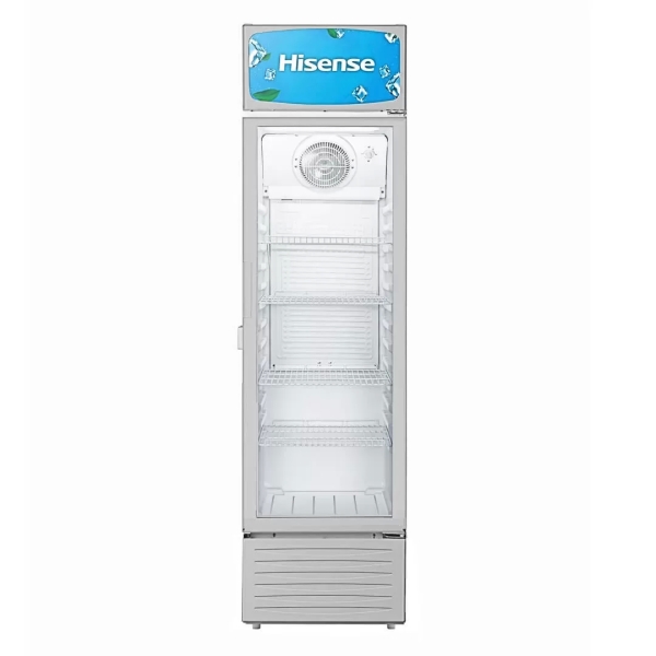 Hisense 370L Single Door Display Cooler | FL-37FC; Vertical Display Chiller, Single Showcase Display Refrigerator