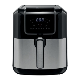 Hisense 6.3L H06AFBS1S3 Air Fryer, Power 1700W, With LED Display And Touch Control, Temperature Infinitely Adjustable without BPA and PFOA – Black.
