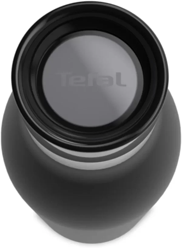 TEFAL Bludrop Water Bottle N3110910, Reusable Stainless Steel Bottle, Hot and Cold Drinks, Leak-Proof, 0.7 L, Black - Image 5