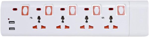 Geepas 3M 4-Way Extension Socket with USB Port | GES4095 - Image 2
