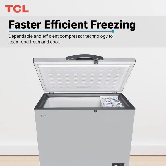 TCL 330 Liter Chest Freezer | F330CF | Silver - Image 5