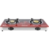 Geepas 2 Gas Burner Cooker, Top Glass, Auto Ignition GK5603