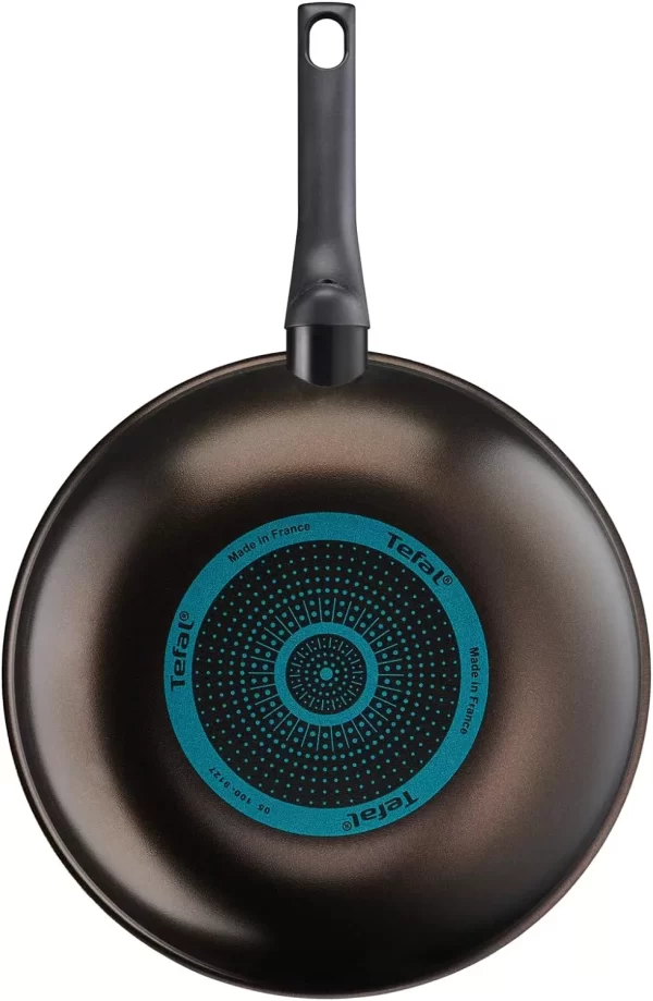 Tefal Easy Cook & Clean 28cm Non-Stick Aluminium Wok Pan B5541902 - Black - Image 3