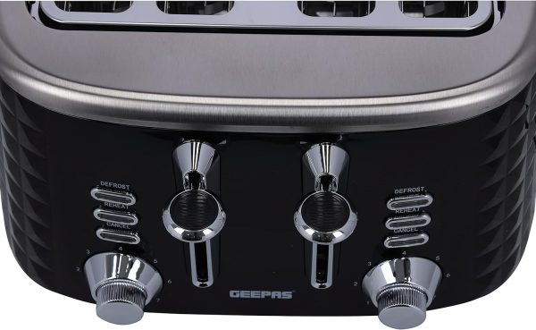 Geepas 4 Slice Bread Toaster GBT36537 - Image 5