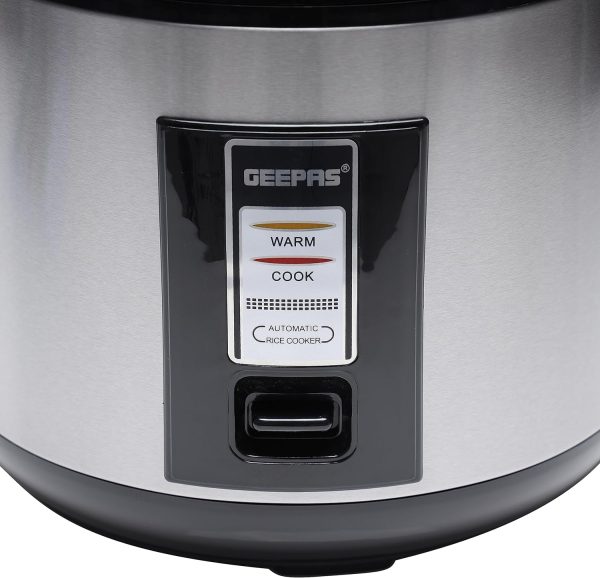 Geepas 1.8L NS Rice Cooker With Steamer | 700W | GRC4430 - Image 3