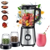 Kenwood Blender BLM45.720SS | 1000W | 2X 2L Glass Jars + 2 Mills