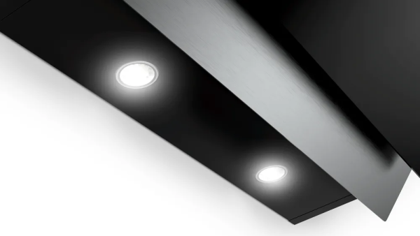 Bosch DWK67HM60B 60cm Wall-Mounted Built-in Cooker Hood, Clear Glass Black Printed - Image 4