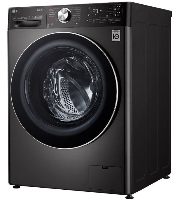 LG 12/8kg Front Load Washer Dryer F4V9BDP2EE - AI DD Technology, TurboWash 360, Steam+ - Image 3