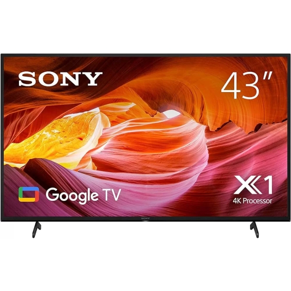 Sony 43 Inch LED UHD 4K Smart Android Google TV | X75K Series | HDR | X-Reality Pro | Apple AirPlay | KD43X75K