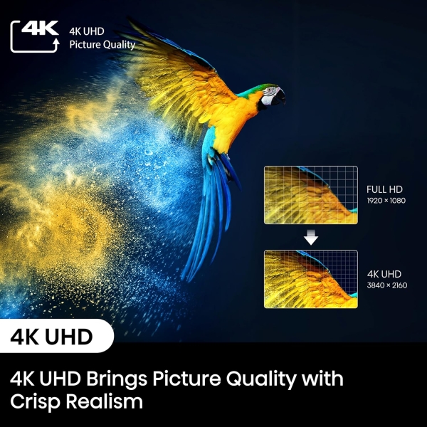 Hisense PL1 Ultra Short Throw Smart Projector, 80″-120″, 4K UHD, Dolby Vision & Atmos, HDR10, Google TV, Netflix, 2200 ANSI Lumens - Image 6